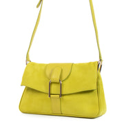 Delvaux Givry Mini Citron Nubuck Cheyenne Crossbody Bag