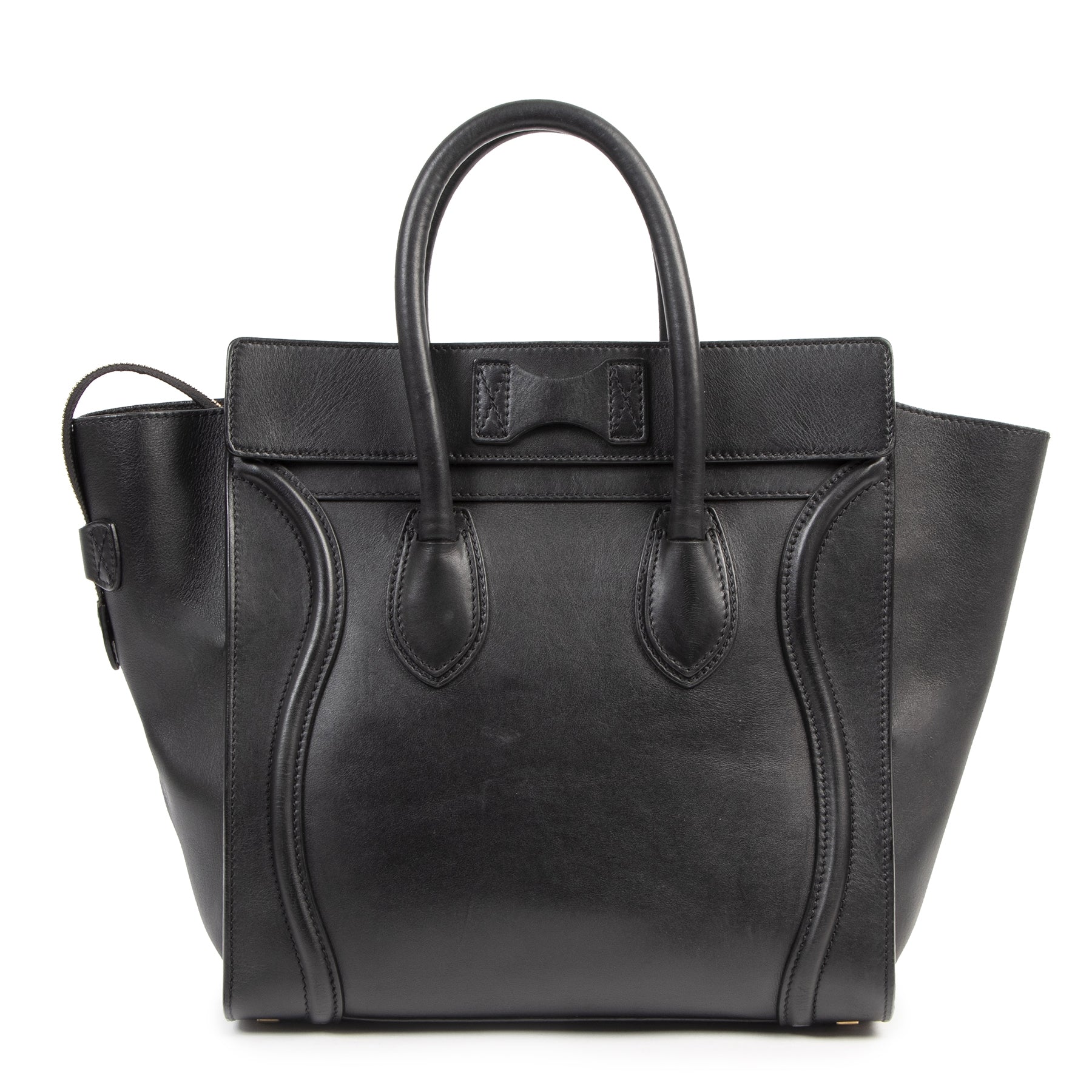 Authentic secondhand Celine Black Phantom Medium Tote designer bags fashion luxury vintage webshop safe secure online shopping worldwide shipping designer high end brands