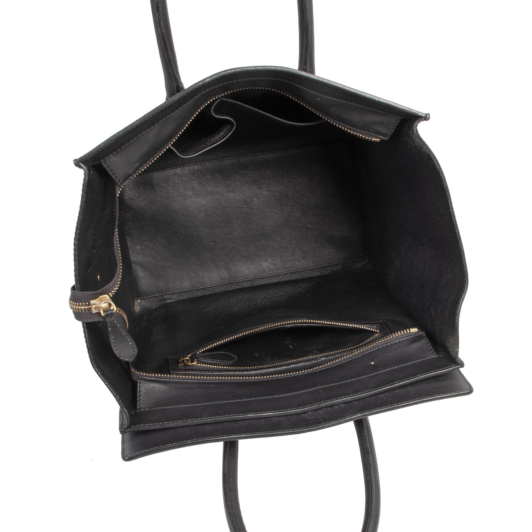 Authentic secondhand Celine Black Phantom Medium Tote designer bags fashion luxury vintage webshop safe secure online shopping worldwide shipping designer high end brands