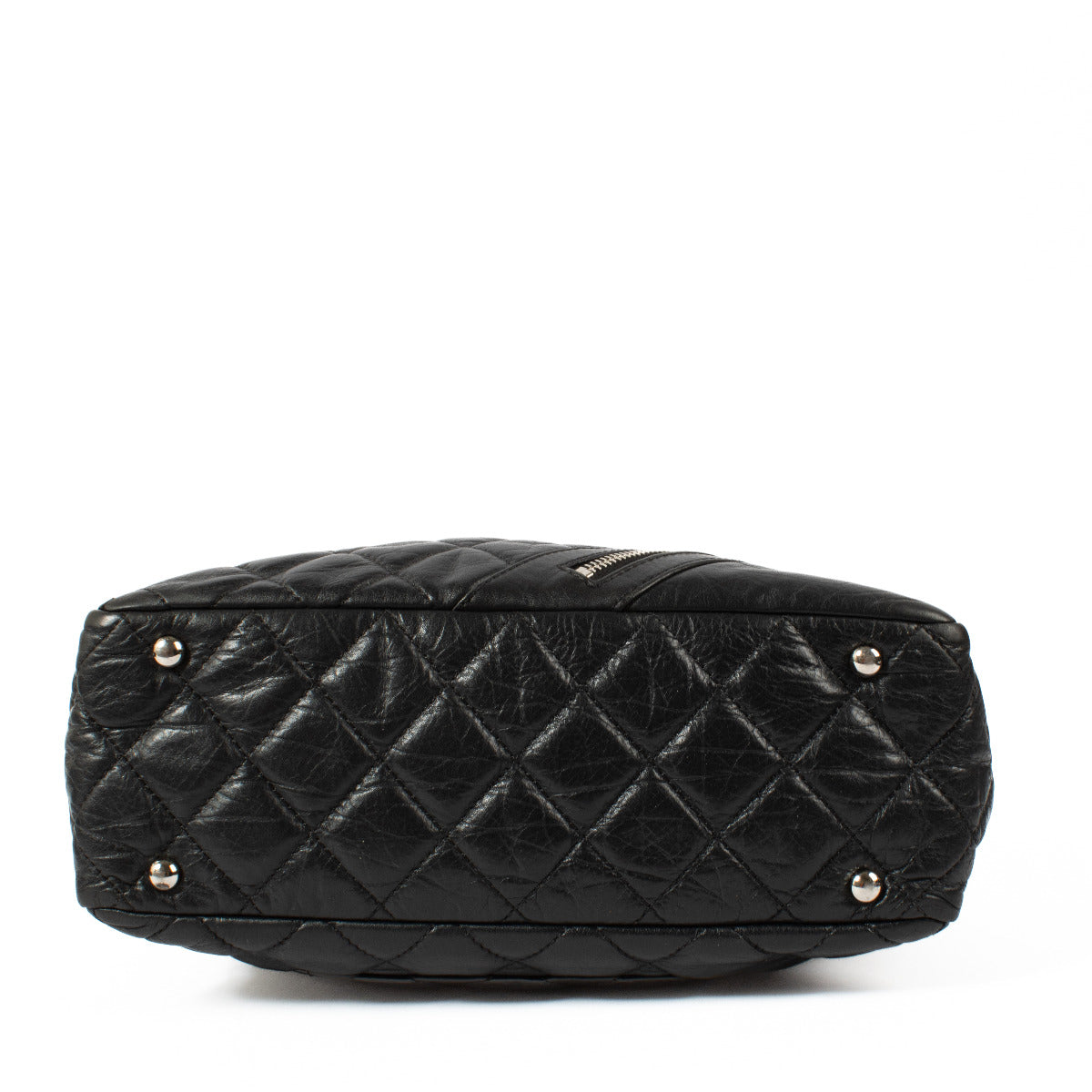 Chanel Black Cotton Club Bowler Bag