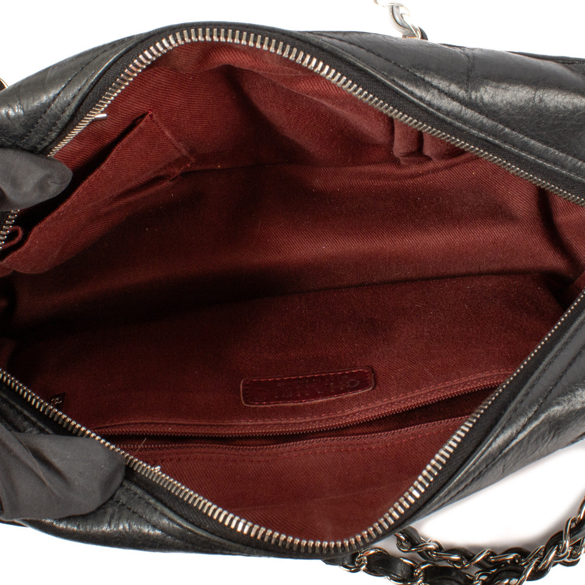Chanel Black Cotton Club Bowler Bag