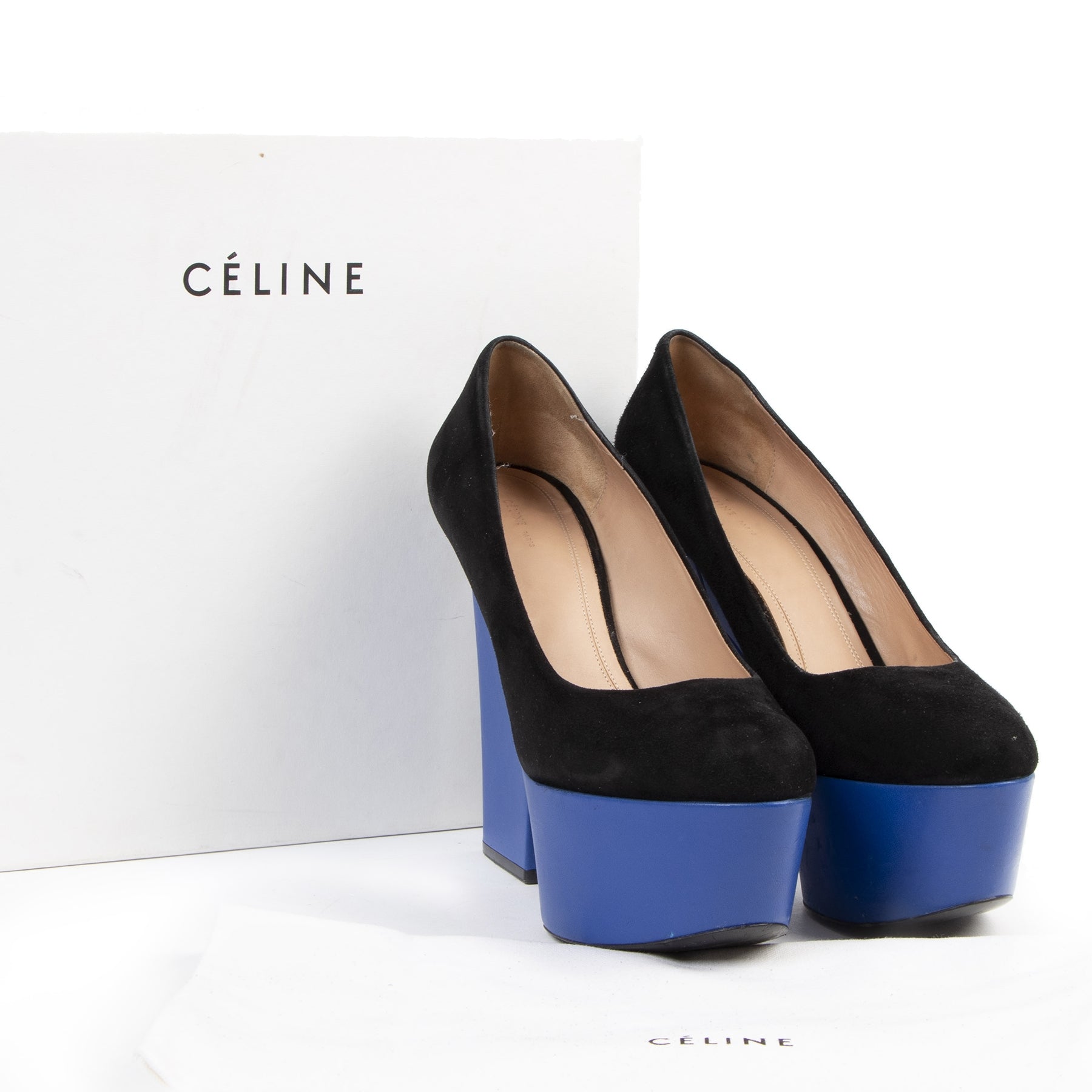 Authentic secondhand Céline 90 Multiples Pumps - Size 40 designer shoes pumps platform heels designer accessories fashion luxury vintage webshop safe secure online shopping worldwide shipping designer high end brands