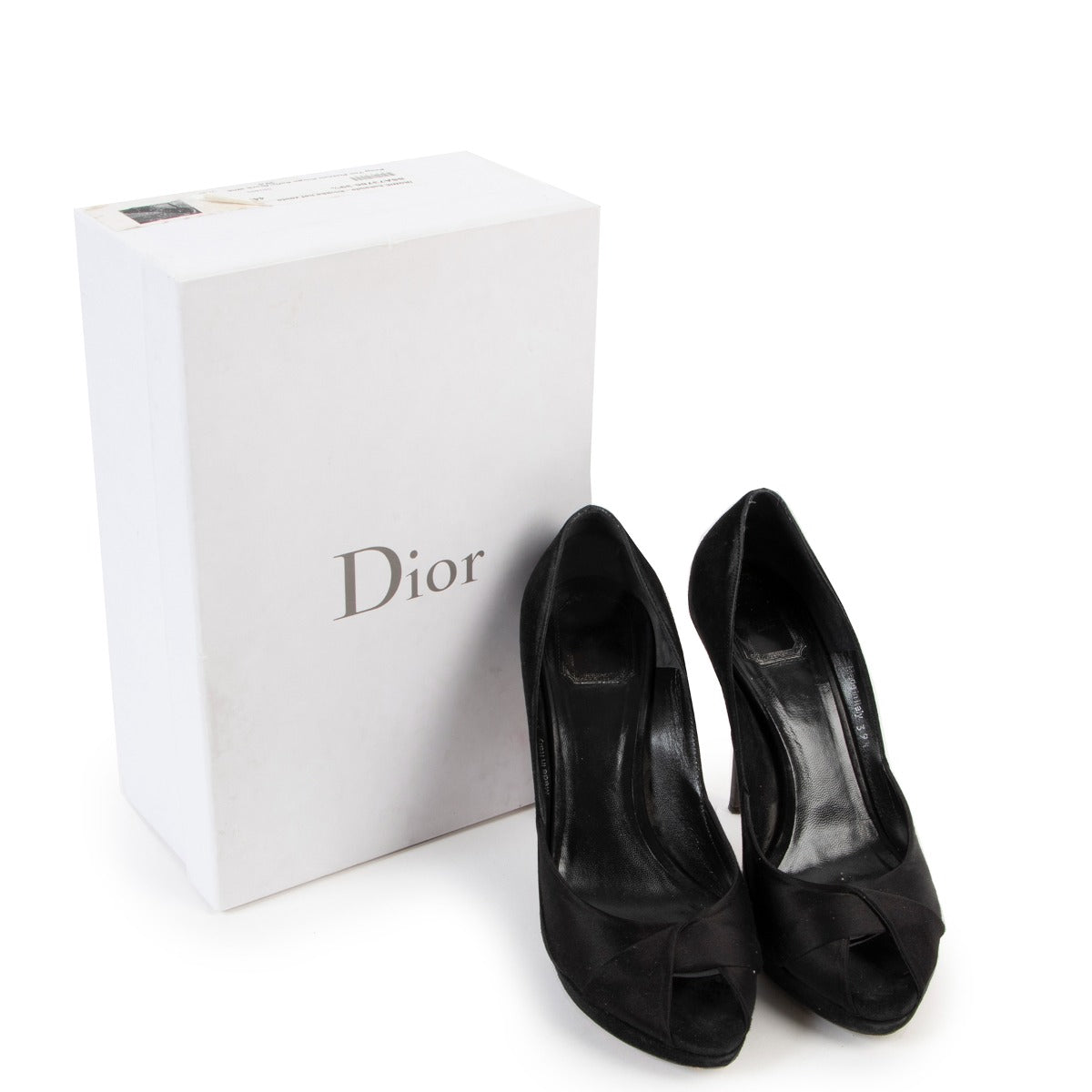 Shop safe online Christian Dior pumps in good condition, Preloved Dior pumps in good condition, Black Christian Dior pumps in good condition.