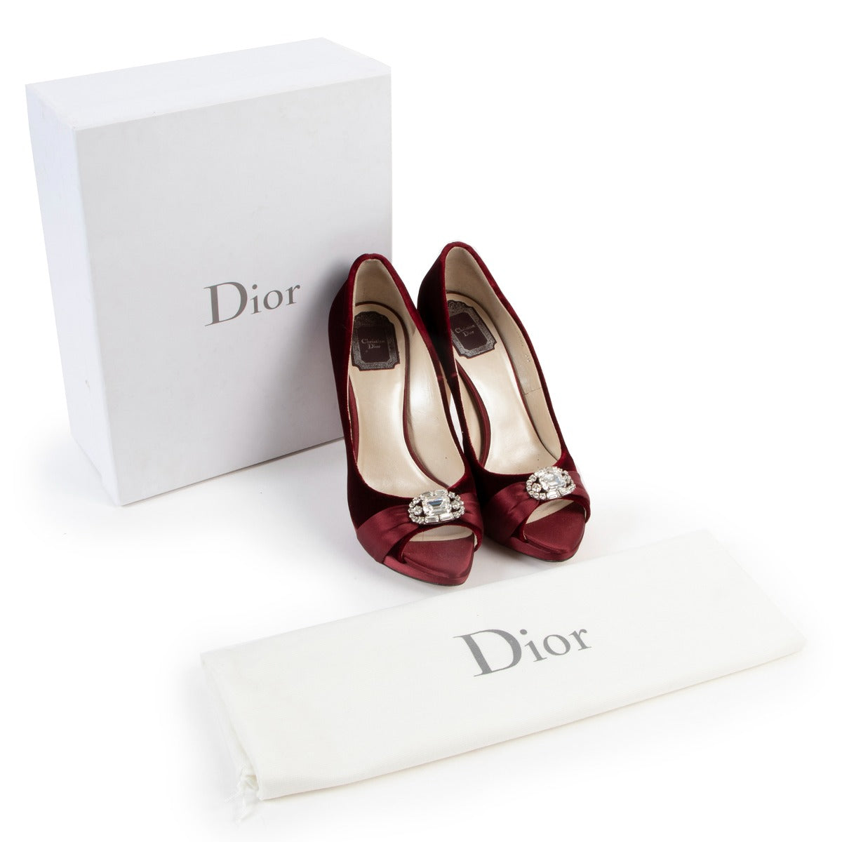 Shop authentic second hand luxury high-end designer Christian Dior Empire Crystal Pumps at Labellov