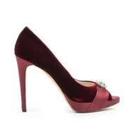 Authentieke Tweedehands Christian Dior Empire Escarpin Crystal Pumps - Size 39 juiste prijs veilig online shoppen luxe merken webshop winkelen Antwerpen België mode fashion