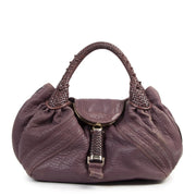 Authentic secondhand Fendi Purple Leather Spy Bag designer bags fashion luxury vintage webshop safe secure online shopping designer high end brands
