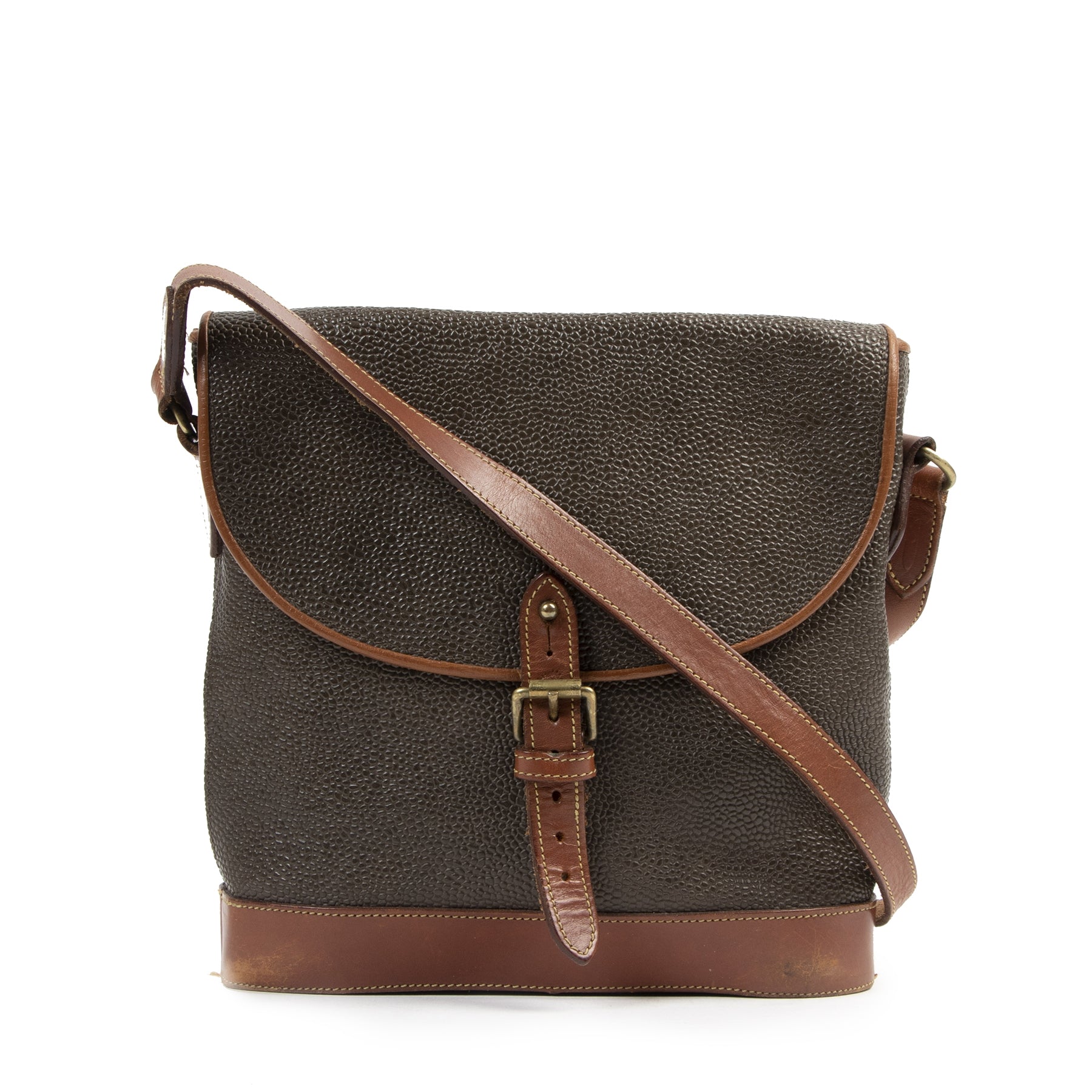 Mulberry Green Pebble Leather Crossbody Bag available at Labellov secondhand luxury