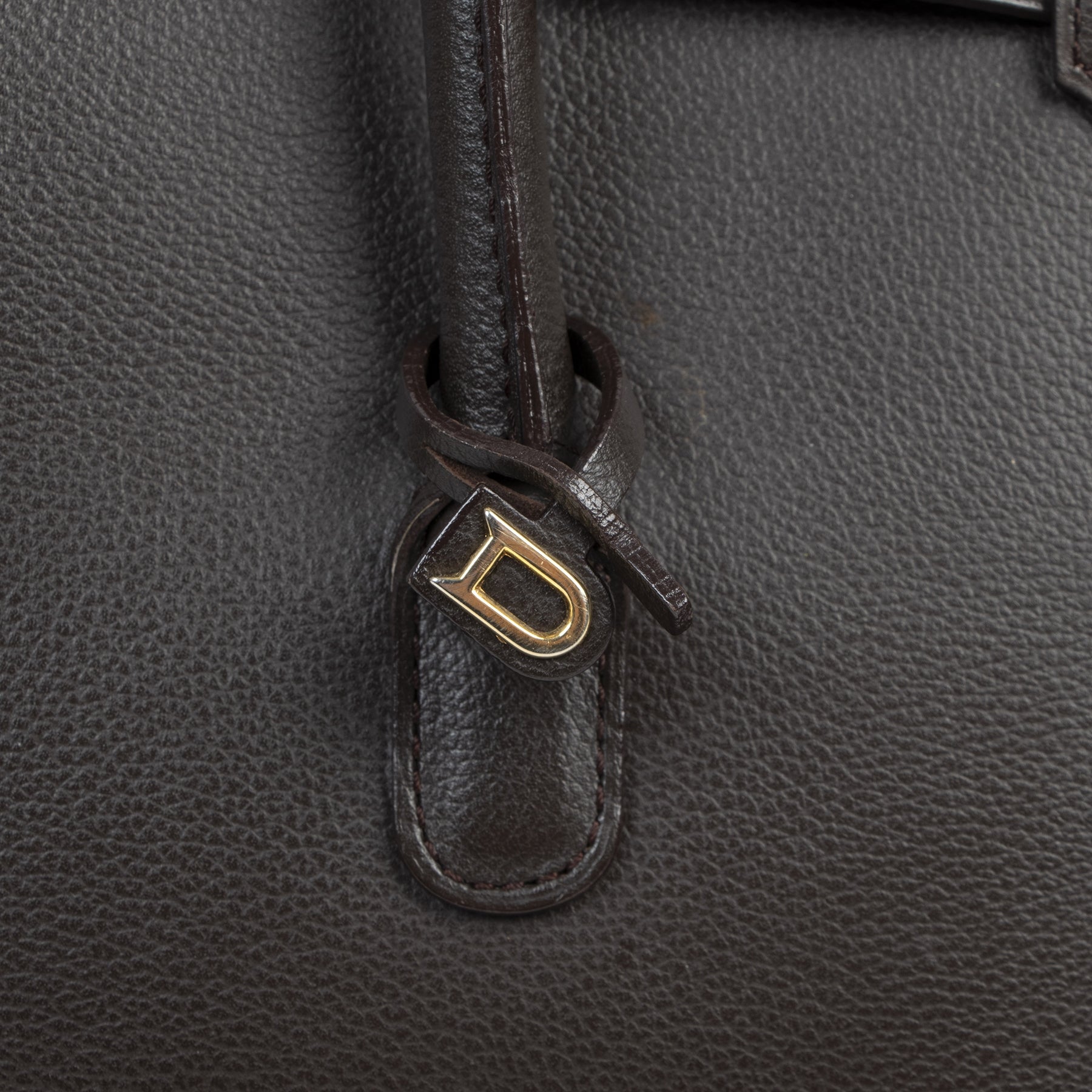 Authentieke Tweedehands Delvaux Brown Cabriolet Bag juiste prijs veilig online shoppen luxe merken webshop winkelen Antwerpen België mode fashion