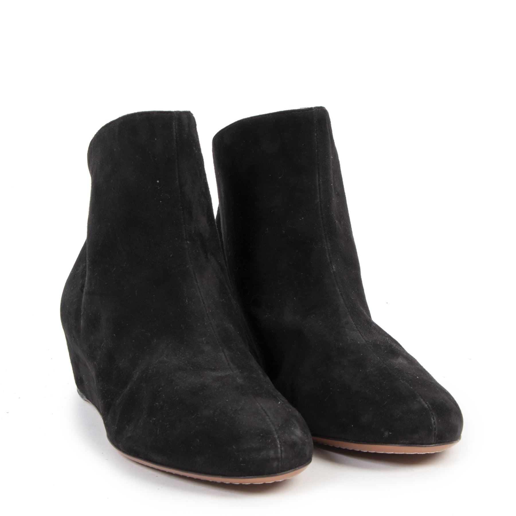 Authentique seconde-main vintage Alaia Black Suede Boots - Size 39 achète en ligne webshop LabelLOV