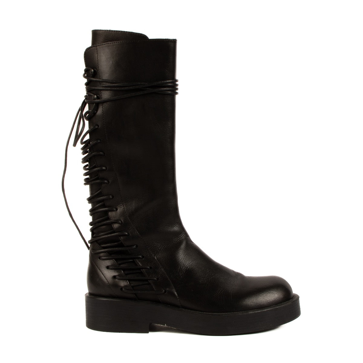 Shop 100% authentic secondhand Ann Demeulemeester Black Lace Boots - Size 39 on Labellov.com