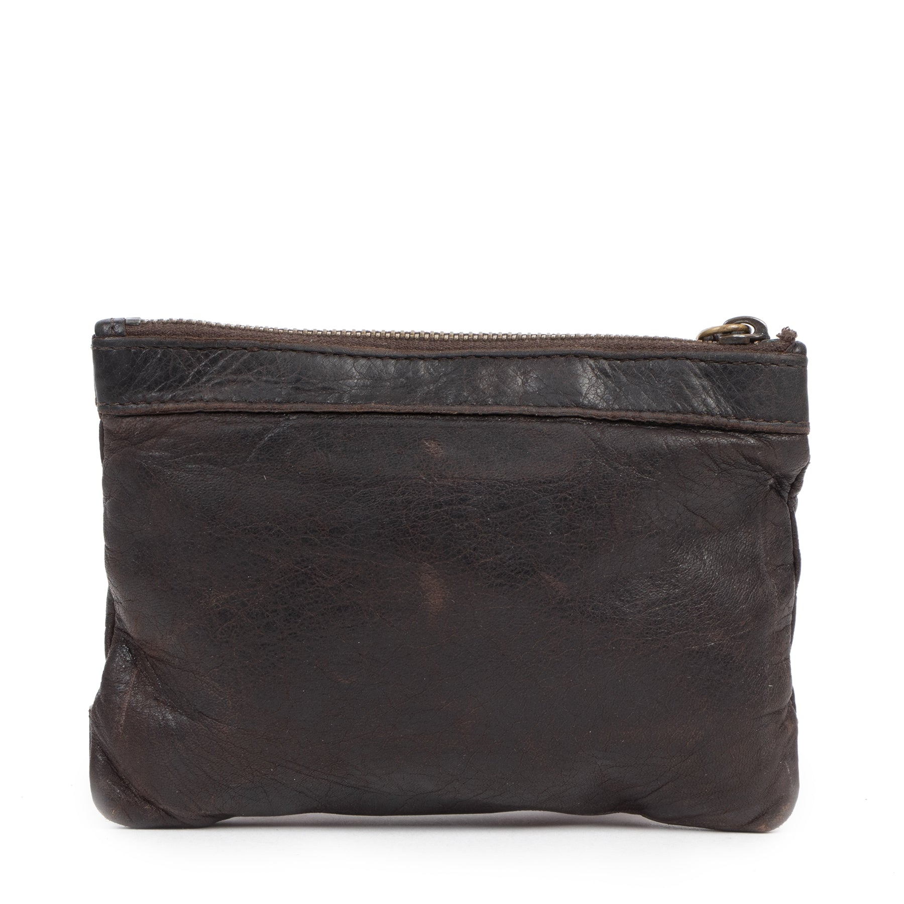 Authentic secondhand Balenciaga Classic Brown Small Pouch designer bags fashion luxury vintage webshop safe secure online shopping