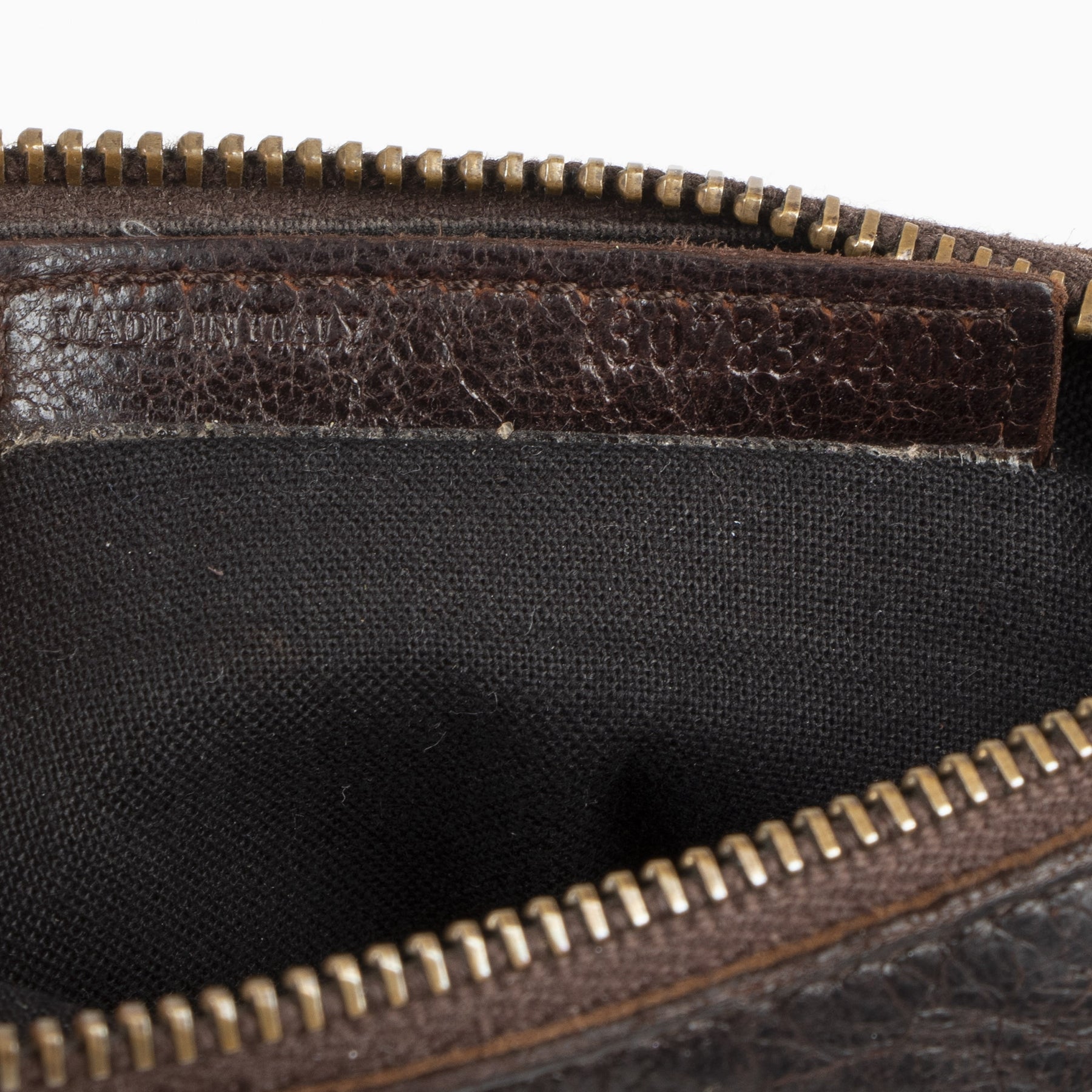 Authentic secondhand Balenciaga Classic Brown Small Pouch designer bags fashion luxury vintage webshop safe secure online shopping