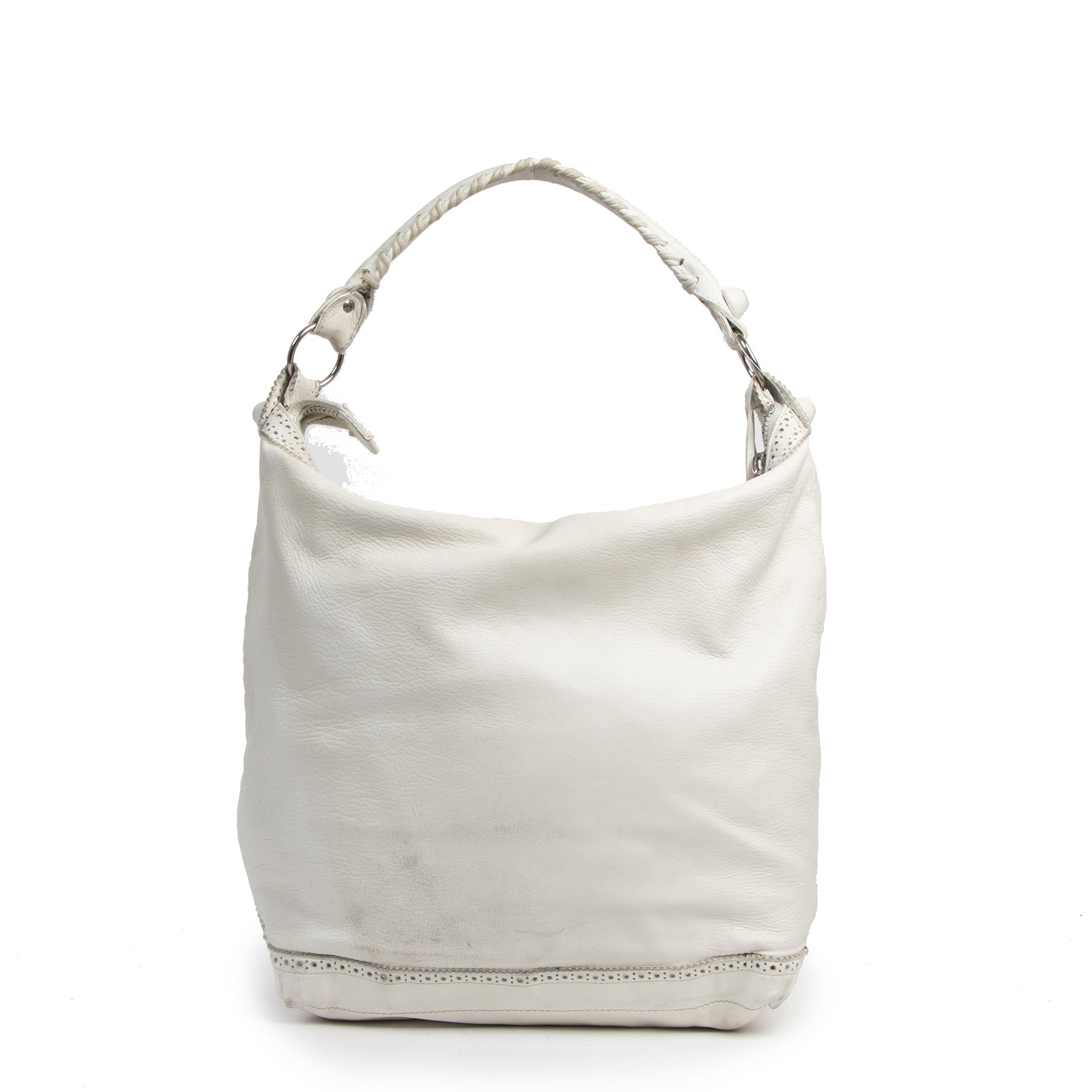 Authentic secondhand Balenciaga White Giant Day Bag designer bags fashion luxury vintage webshop safe secure online shopping designer high end brands