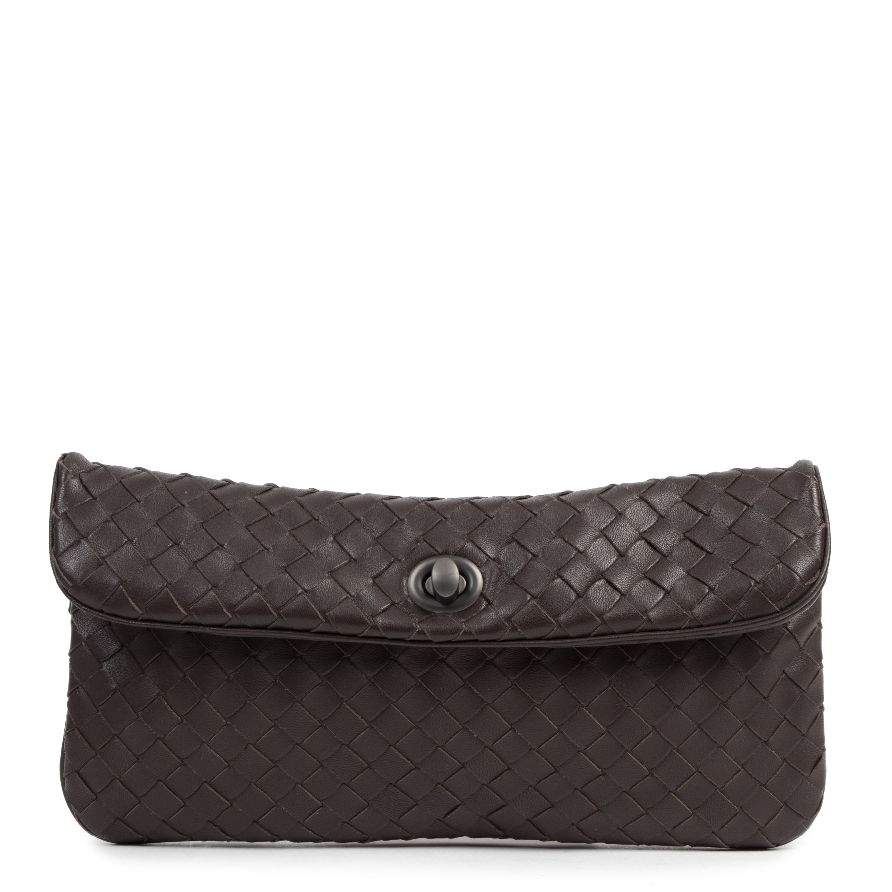 Authentic secondhand Bottega Veneta Brown Woven Leather Crossbody Bag designer bags fashion luxury vintage webshop safe secure online shopping high end brands