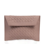 Authentieke tweedehands vintage Bottega Veneta Pink Leather Document Holder Set koop online webshop LabelLOV