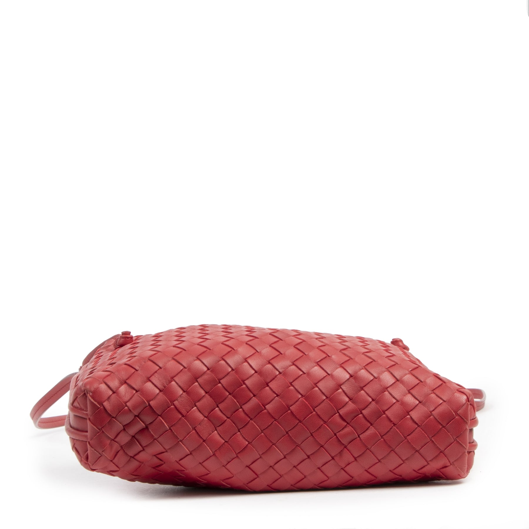 Authentic second-hand vintage Bottega Veneta Dahlia Intrecciato Nappa Messenger Bag buy online webshop LabelLOV
