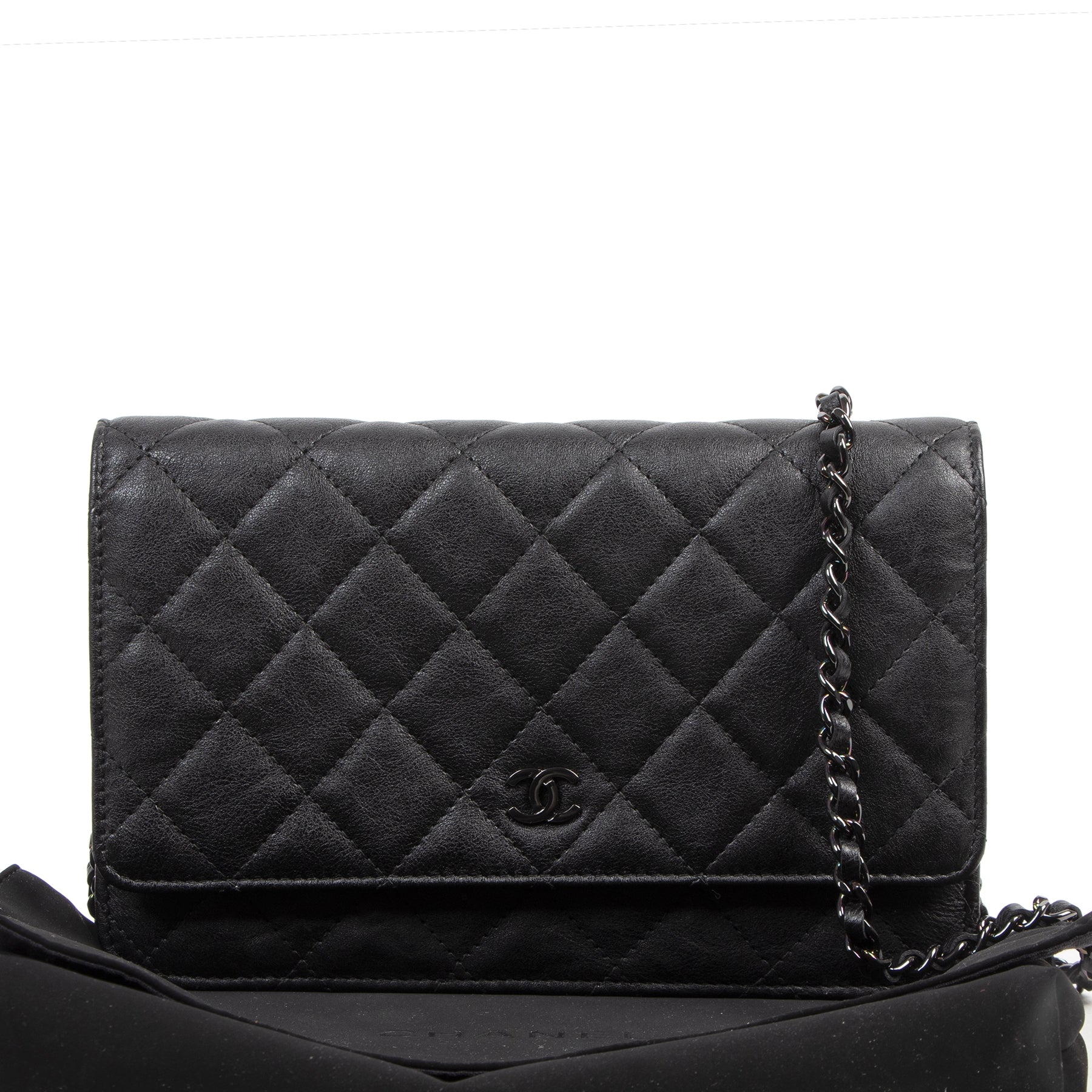 Chanel So Black Wallet On Chain – Labellov