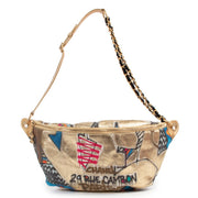 Vintage Chanel Street Chic Collection Graffiti crossbody in multicolours with golden details and chain straps in very good condition by Labellov