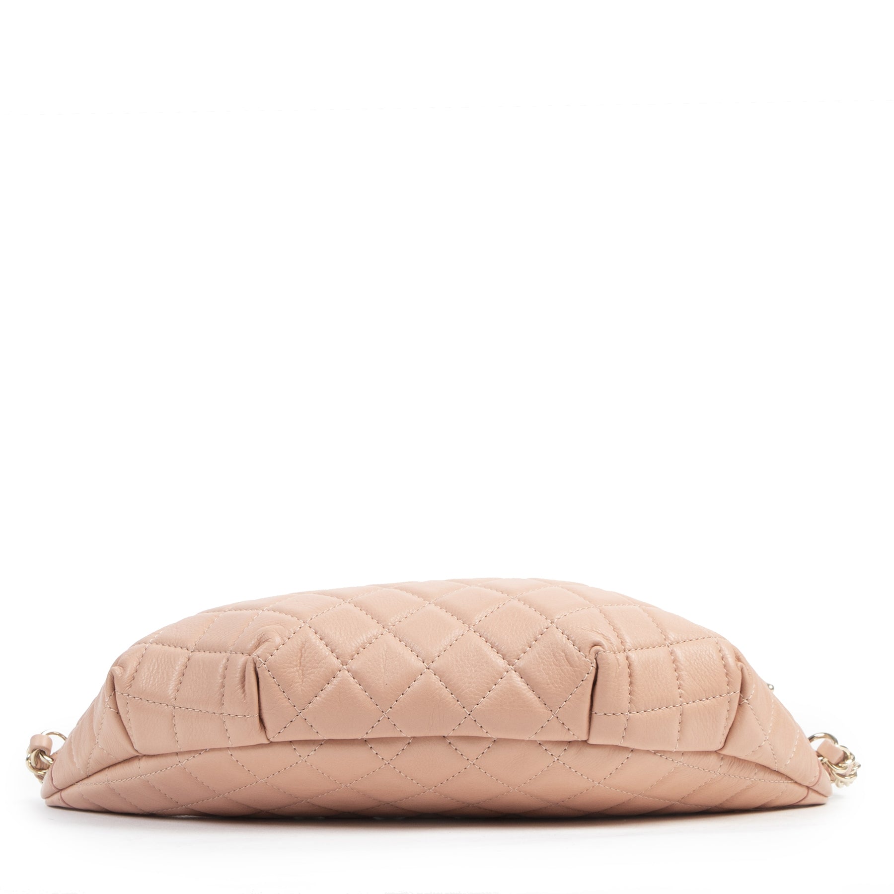 Authentieke Tweedehands Chanel Dusty Pink Belt Bag juiste prijs veilig online shoppen luxe merken webshop winkelen Antwerpen België mode fashion