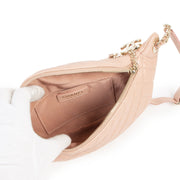 Authentic secondhand Chanel Dusty Pink Belt Bag designer bags fashion luxury vintage webshop safe secure online shopping designer high end brands