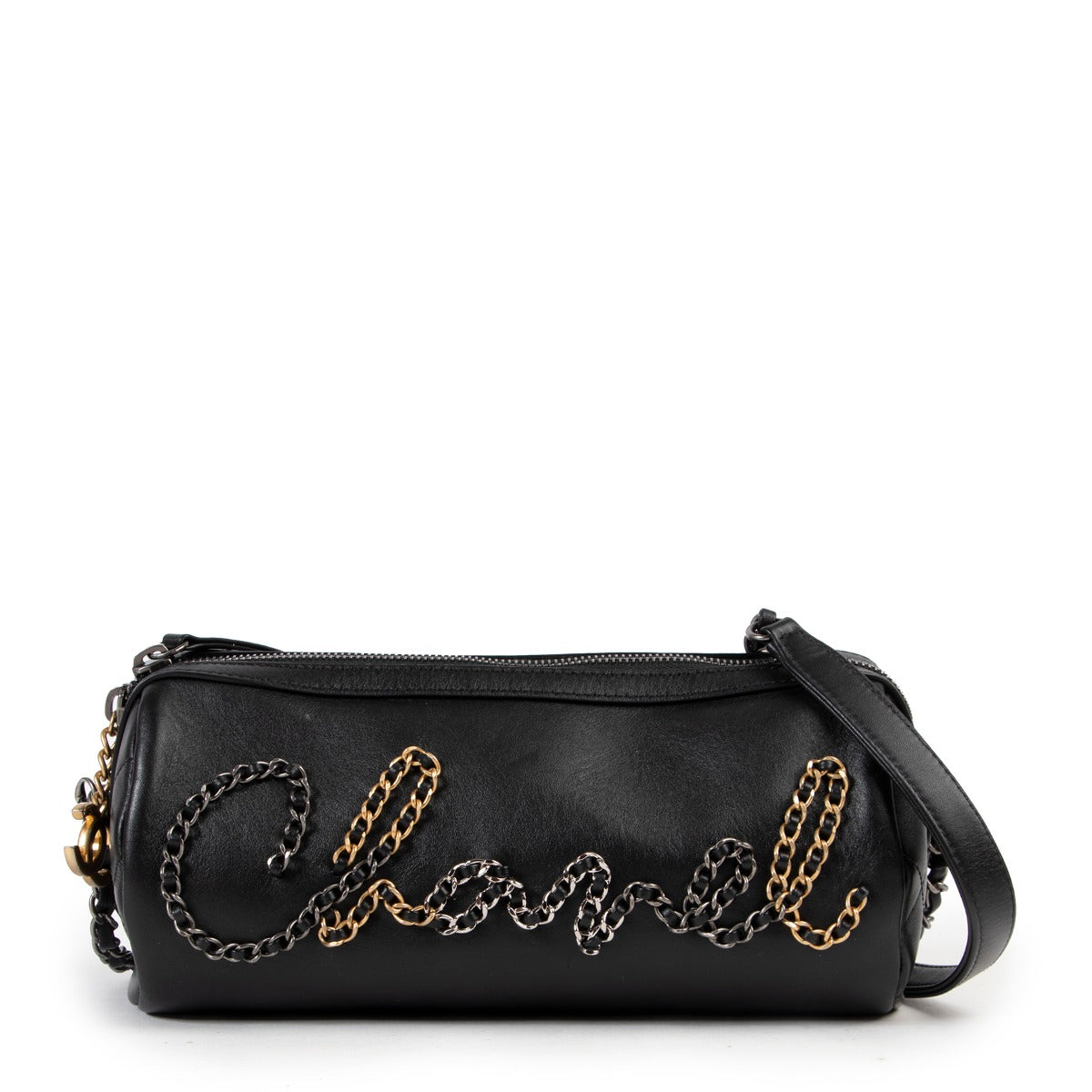 Chanel Chain Bowling Bag Black