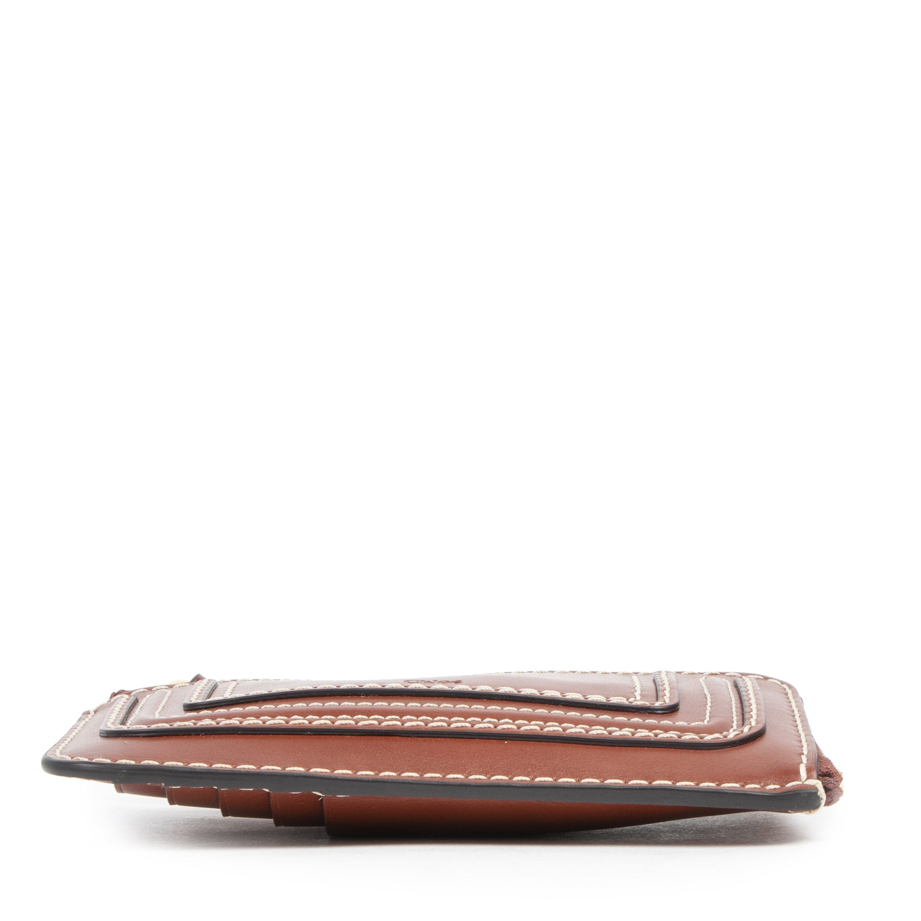 Authentique seconde-main vintage Chloé Brown Marcie Cardholder achète en ligne webshop LabelLOV
