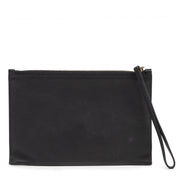 Authentieke Tweedehands Delvaux Black Leather Envelope Pouch juiste prijs veilig online shoppen luxe merken webshop winkelen Antwerpen België mode fashion
