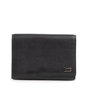 Authentic second-hand vintage Delvaux Black Leather Card Holder buy online webshop LabelLOV