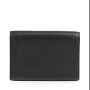 Authentieke tweedehands vintage Delvaux Black Leather Card Holder bij online webshop LabelLOV