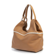Authentic second-hand vintage Delvaux Camel Givry With Me PM Shoulder Bag buy online webshop LabelLOV
