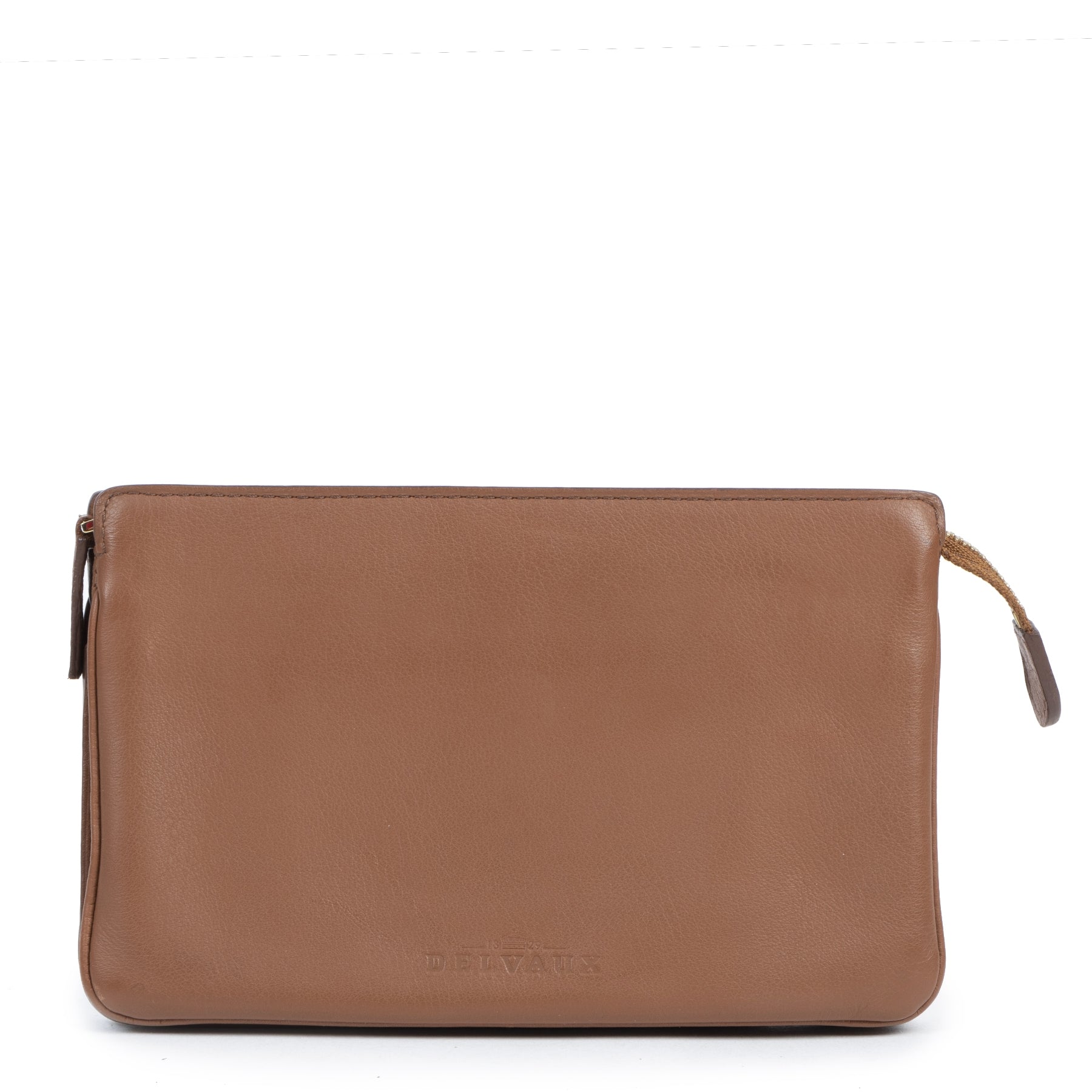 Authentic second-hand vintage Delvaux Cognac Leather Wallet buy online webshop LabelLOV