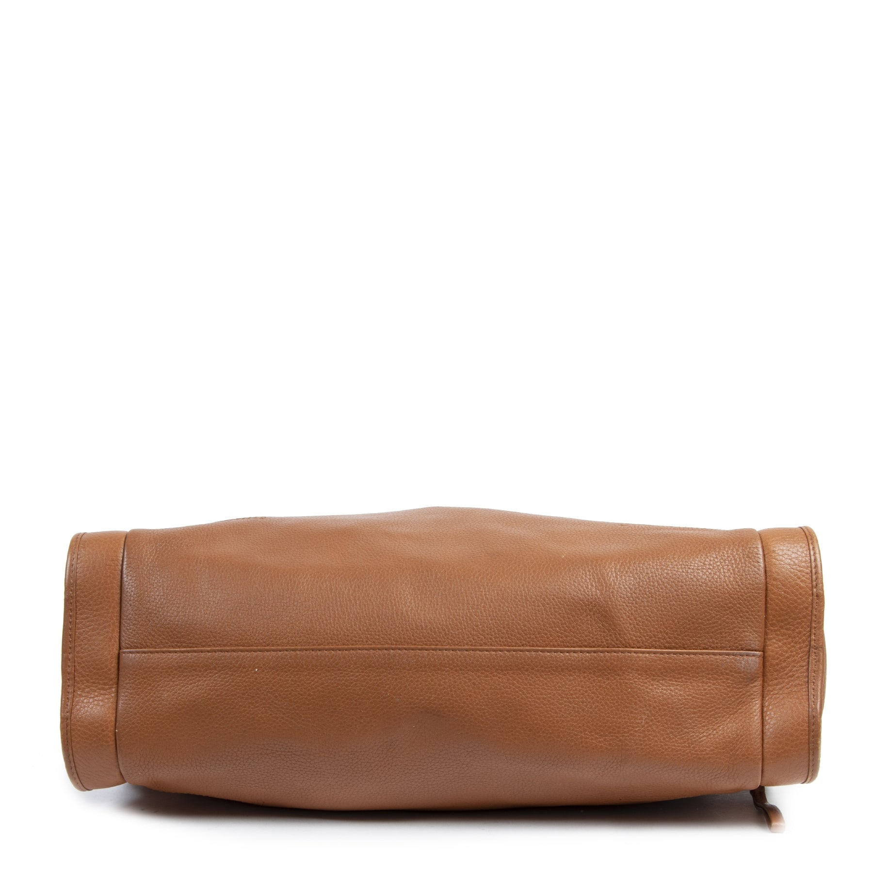 Authentique seconde-main vintage Delvaux Cognac Leather Shoulder Bag achète en ligne webshop LabelLOV
