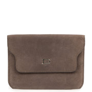 Authentic second-hand vintage Delvaux Matt Grey Pouch buy online webshop LabelLOV