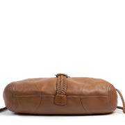 Authentic second-hand vintage Delvaux Cognac Hobo Bag buy online webshop LabelLOV