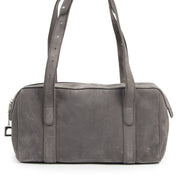 Authentieke tweedehands vintage Delvaux Grey Loft Shoulder Bag koop online webshop LabelLOV