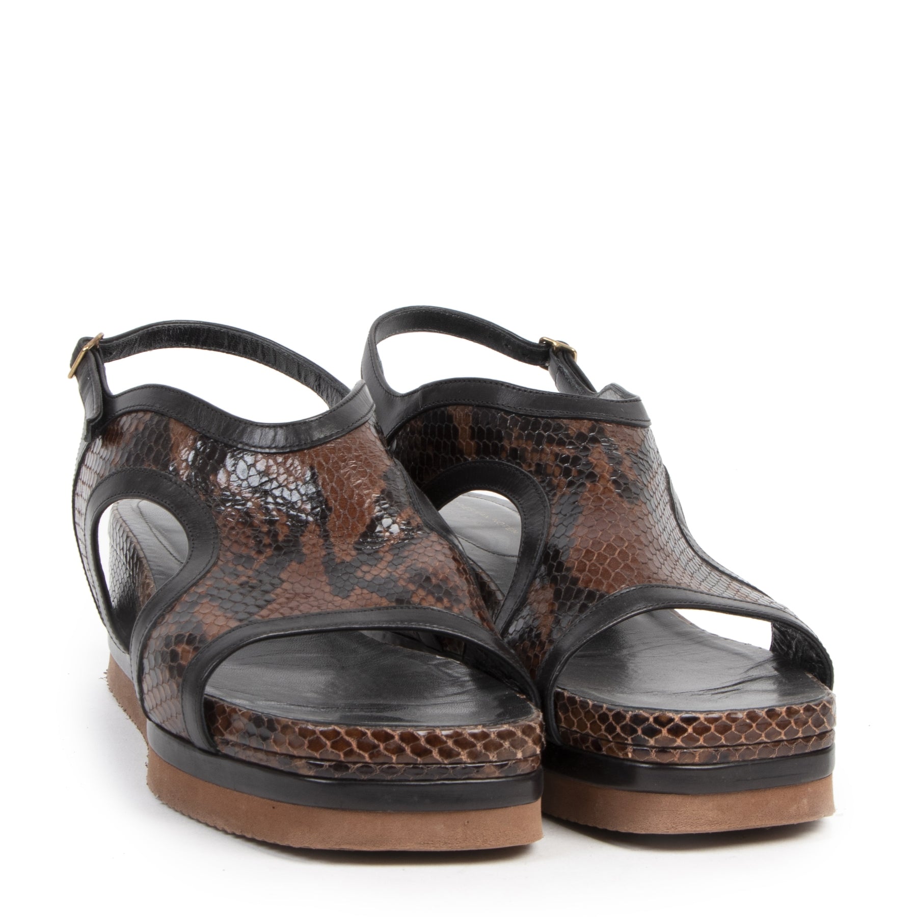 Dries Van Noten Platform Snake Sandals - Size 39