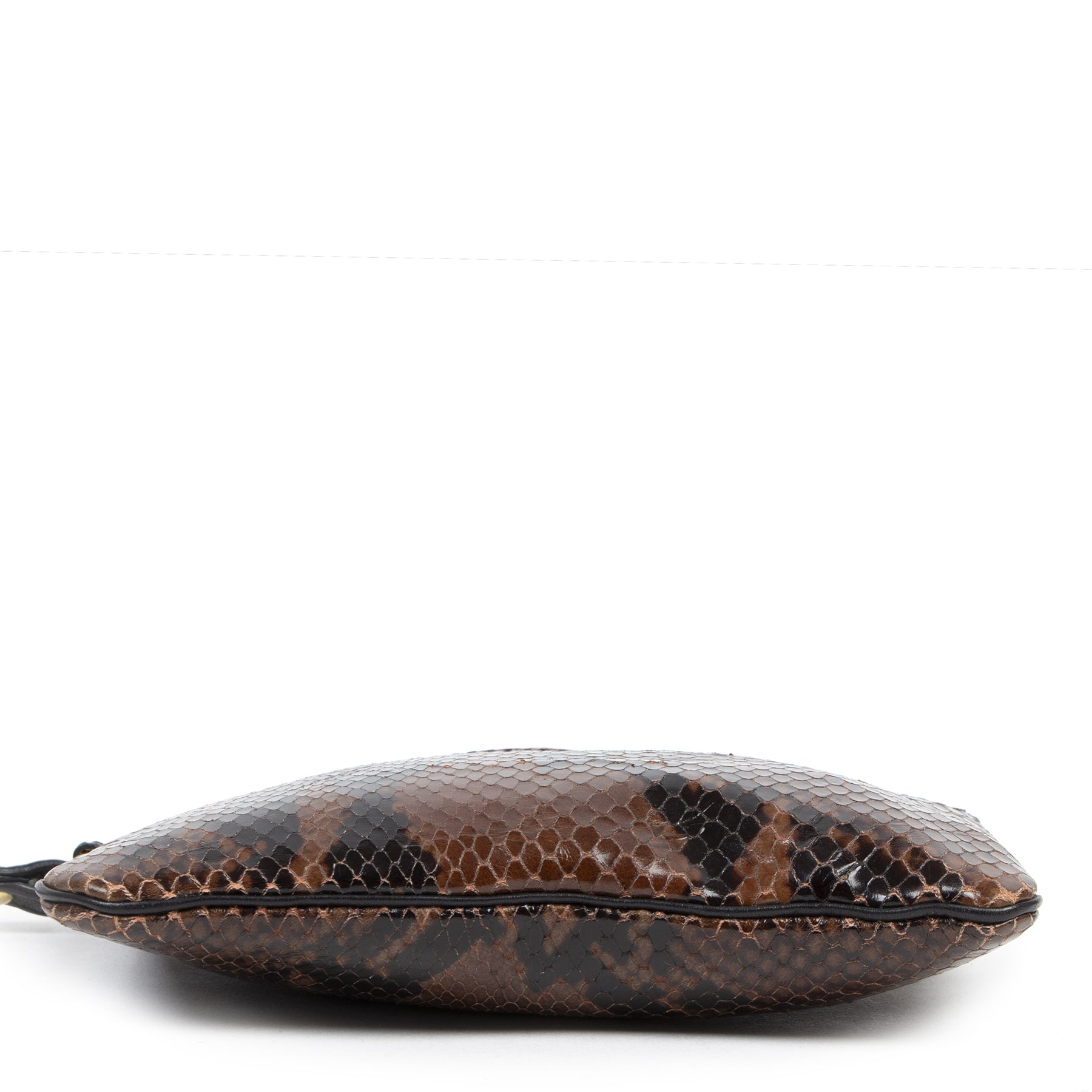 Authentic second-hand vintage Dries Van Noten Python Pouch buy online webshop LabelLOV