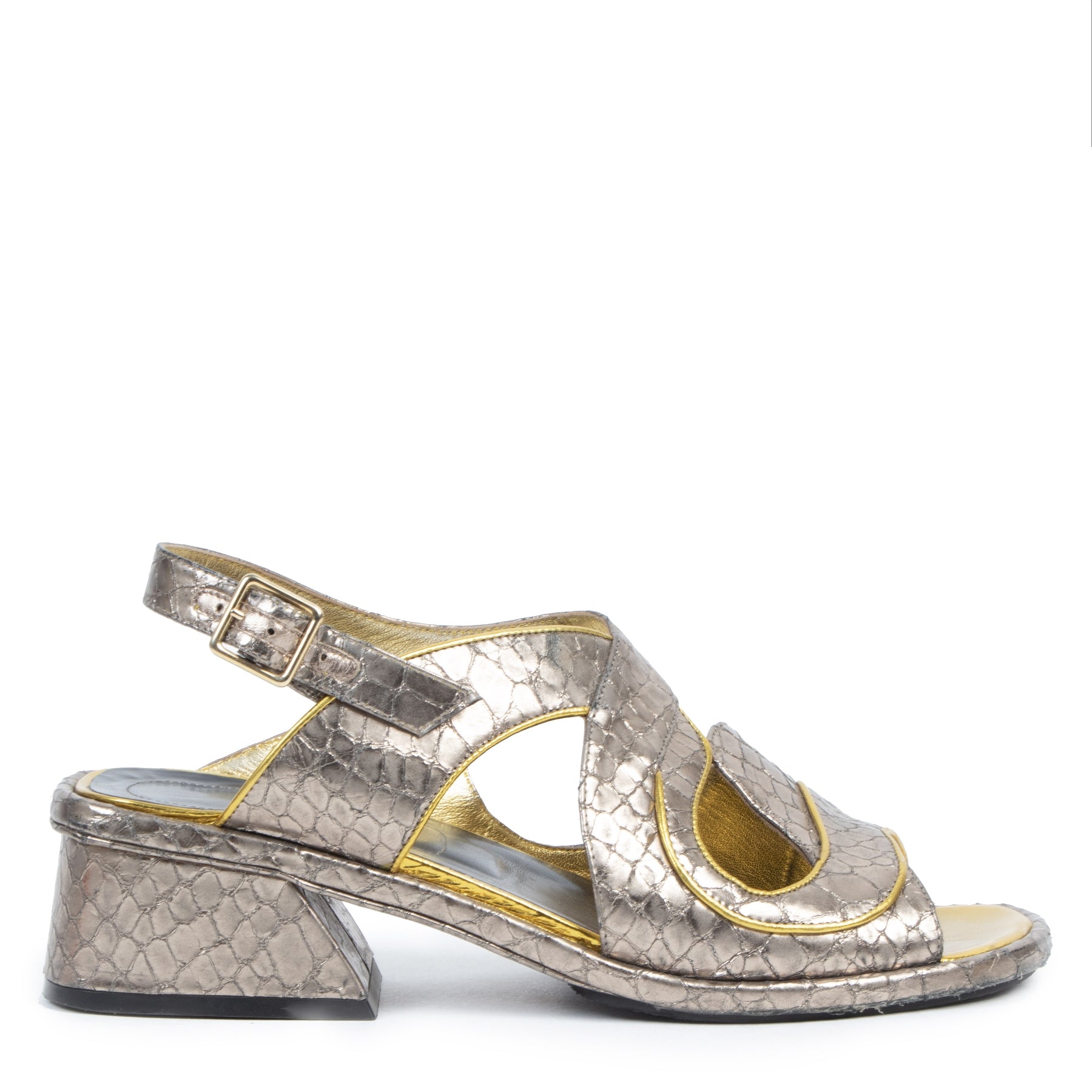 Authentic second-hand vintage Dries Van Noten Leather Sandals -Size 39 buy online webshop LabelLOV