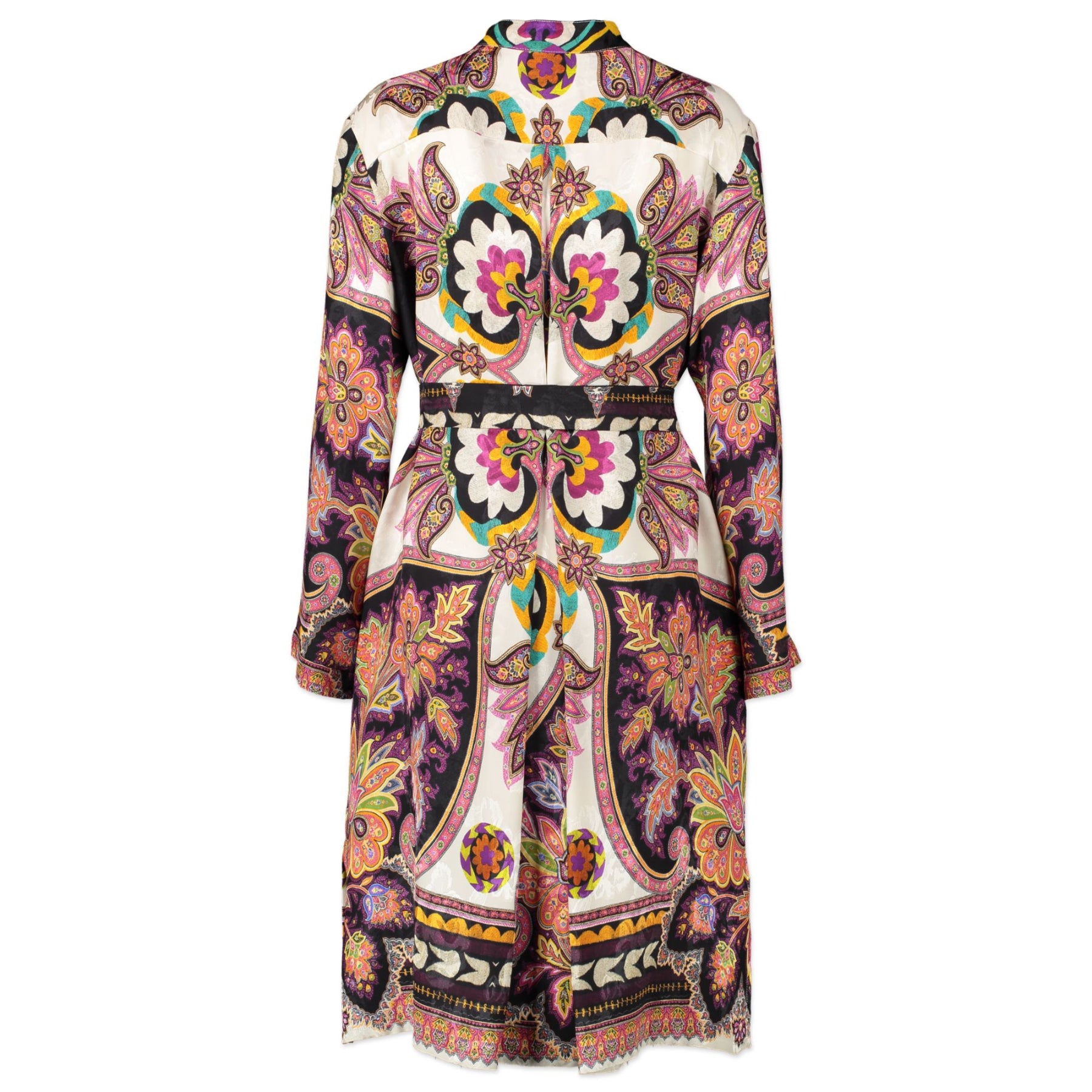 Authentic second-hand vintage Etro Multicolor Midi Dress With Strap - Size 44 buy online webshop LabelLOV