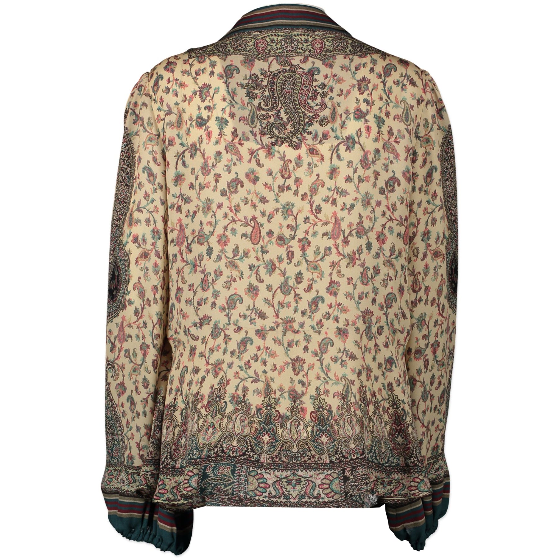 Authentic second-hand vintage Etro Floral Multicolor Silk Blouse - IT46 buy online webshop LabelLOV