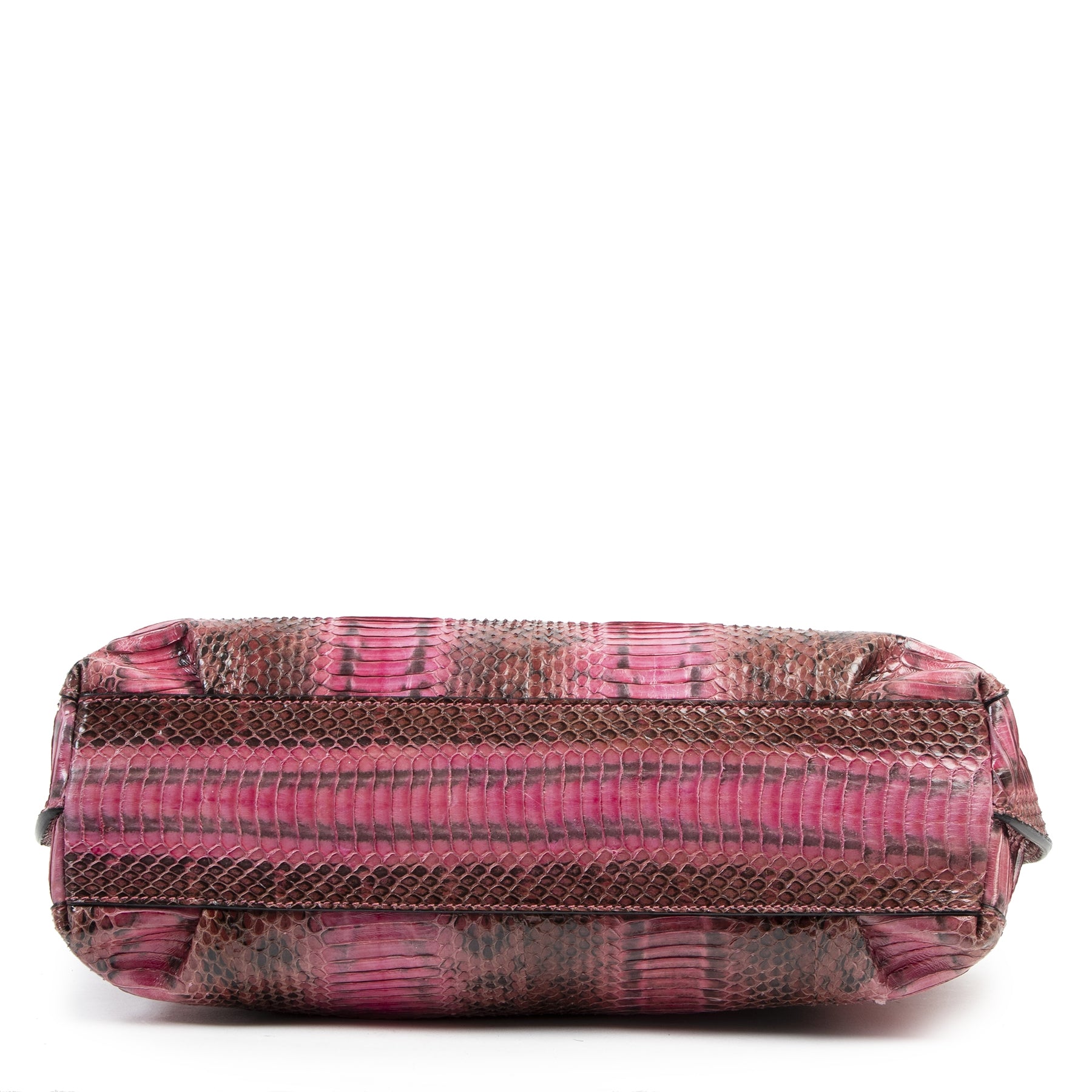 Authentic second-hand vintage Etro Pink Python Crossbody Bag buy online webshop LabelLOV