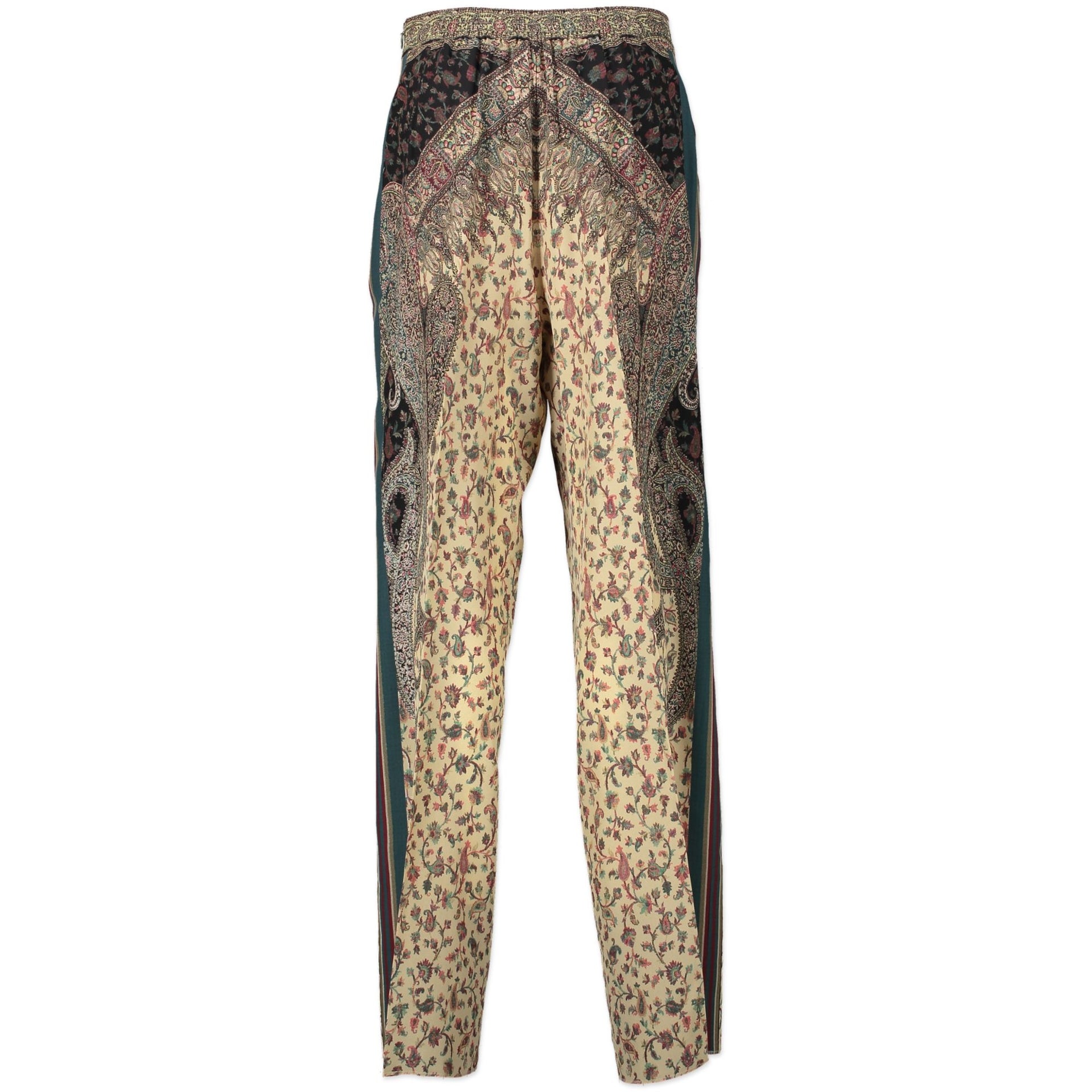 Etro Multicolor Silk Trousers - size IT44 - for the best price at labellov luxury