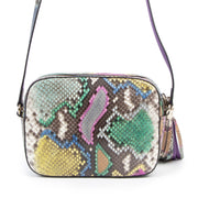 Authentieke Tweedehands Gucci Multicolor Python Soho Disco Small Shoulder Bag juiste prijs veilig online shoppen luxe merken webshop winkelen Antwerpen België mode fashion