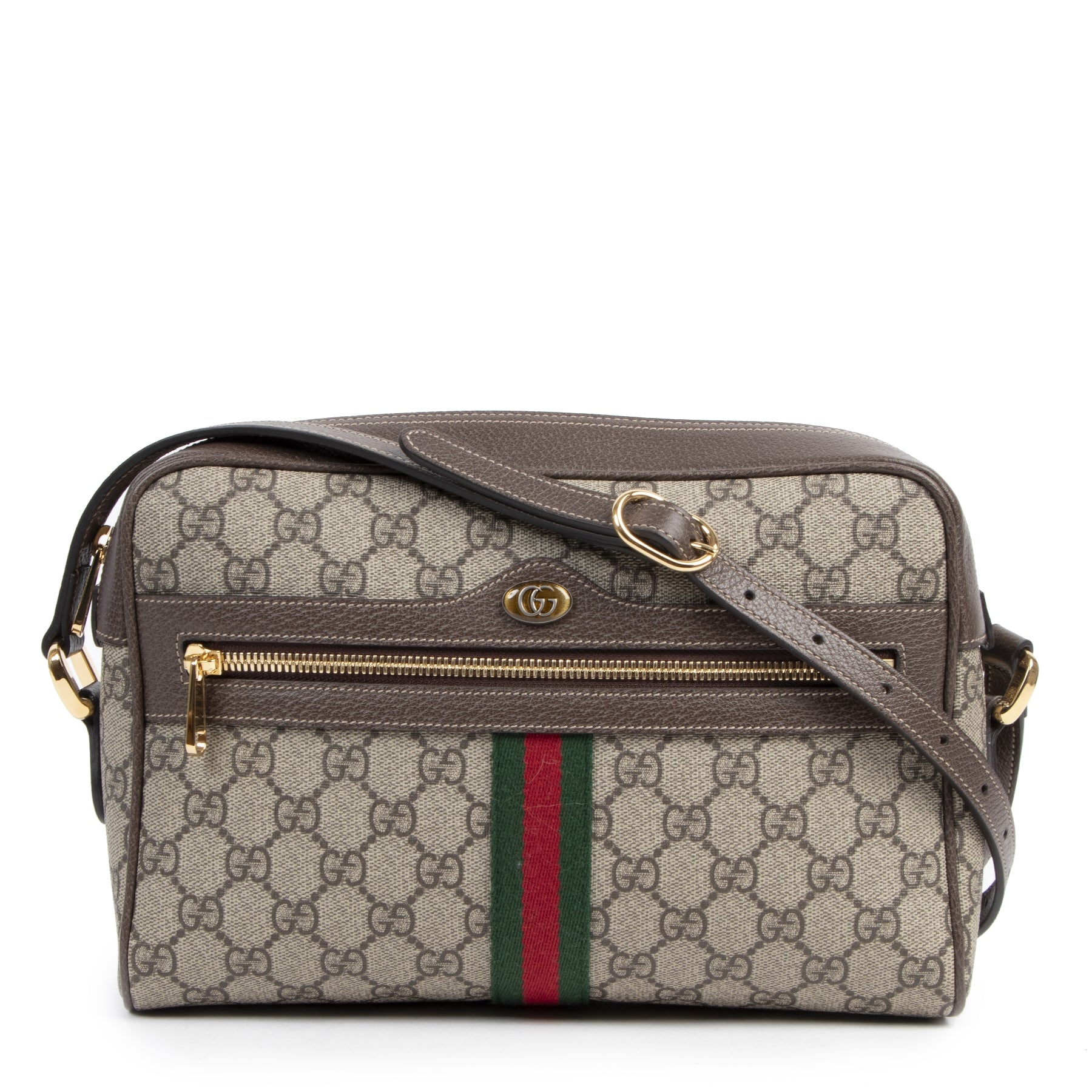 Authentieke Tweedehands Gucci Ophidia GG Crossbody Bag juiste prijs veilig online shoppen luxe merken webshop winkelen Antwerpen België mode fashion