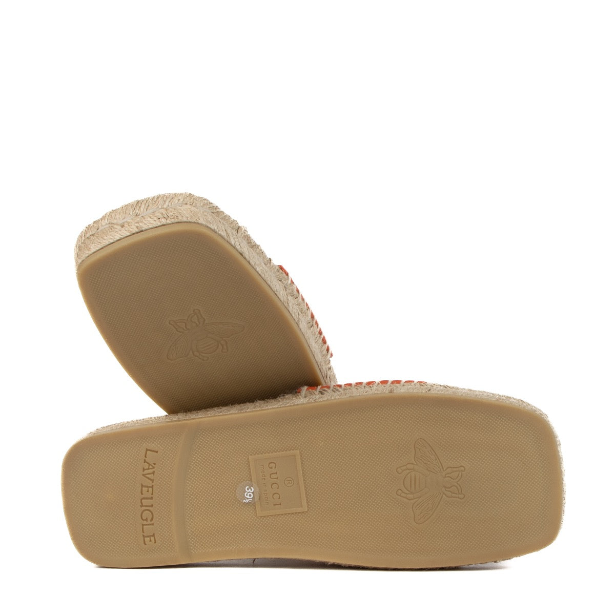 shop 100% authentic second hand Gucci Orange Espadrilles Sandals - Size 39 1/2 on Labellov.com