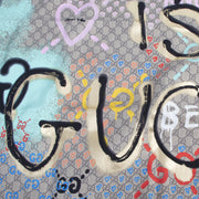 Authentieke tweedehands vintage Gucci Life Is Gucci Monogram Scarf koop online webshop LabelLOV