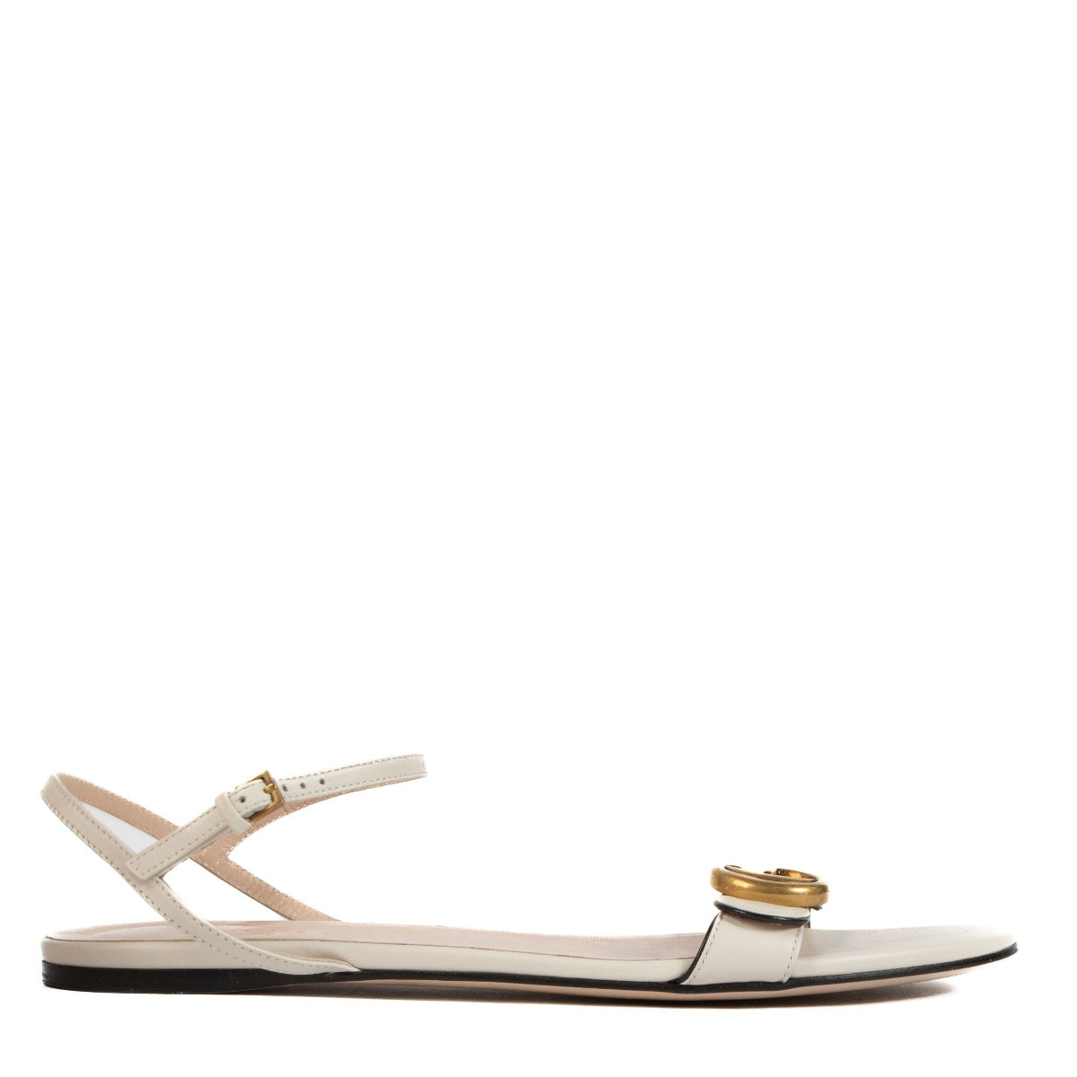 shop 100% authentic second hand Gucci White GG Marmont Sandals - Size 39 1/2 on Labellov.com