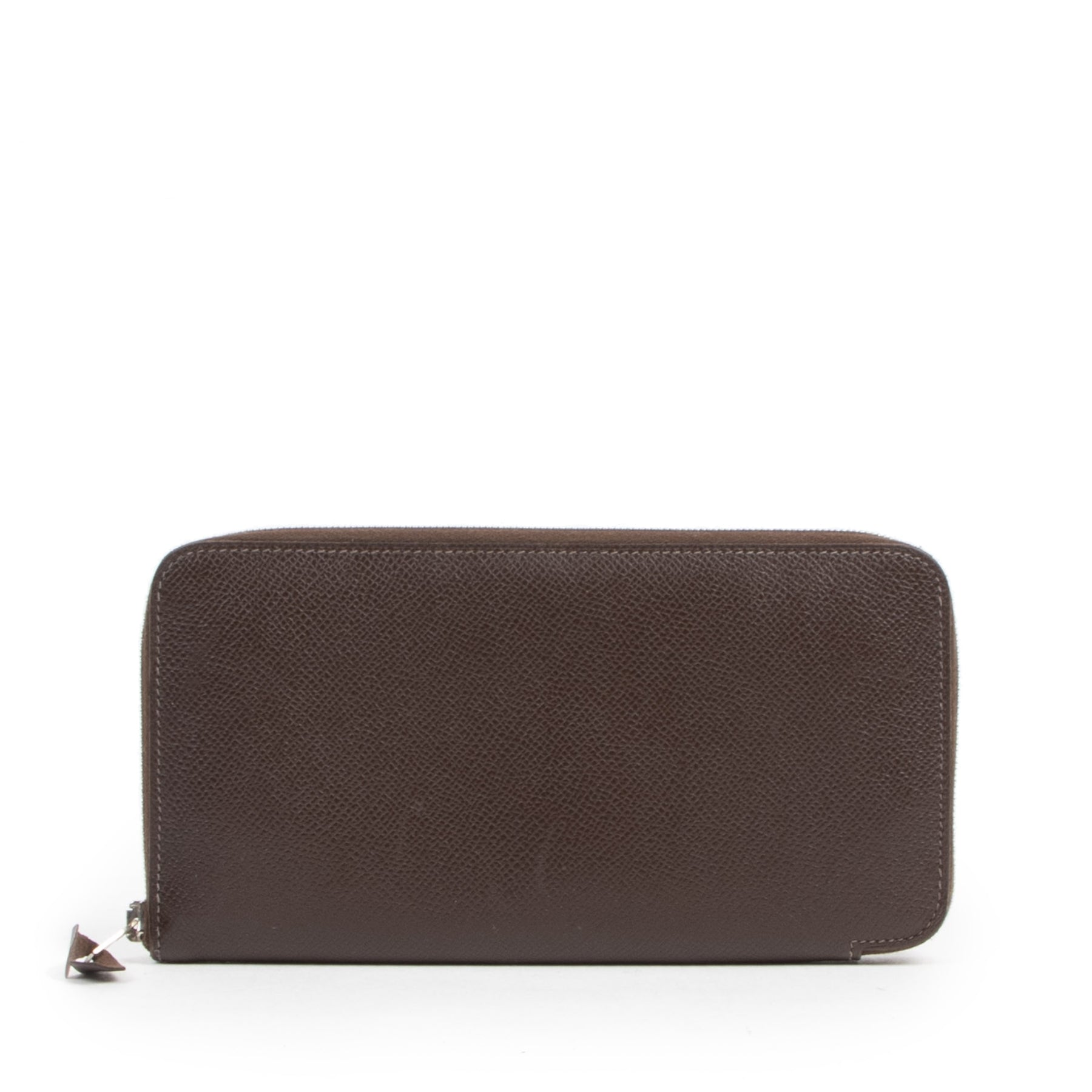 Authentieke Tweedehands Hermes Brown Epsom Leather Azap Wallet juiste prijs veilig online shoppen luxe merken webshop winkelen Antwerpen België mode fashion