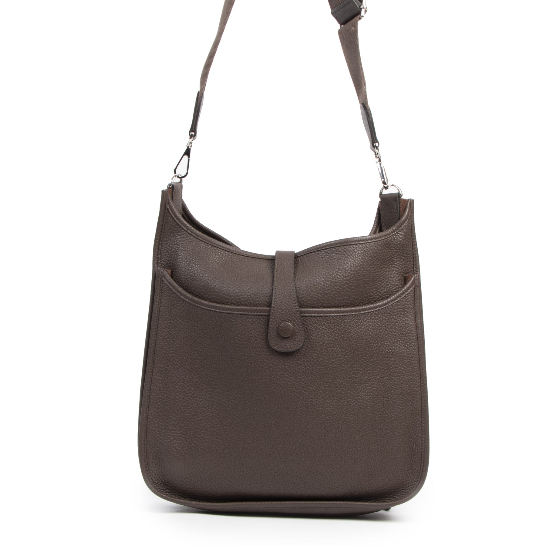 Hermès Evelyne 33 Cacao Clemence Taurillon Messenger Bag for the best price at Labellov secondhand