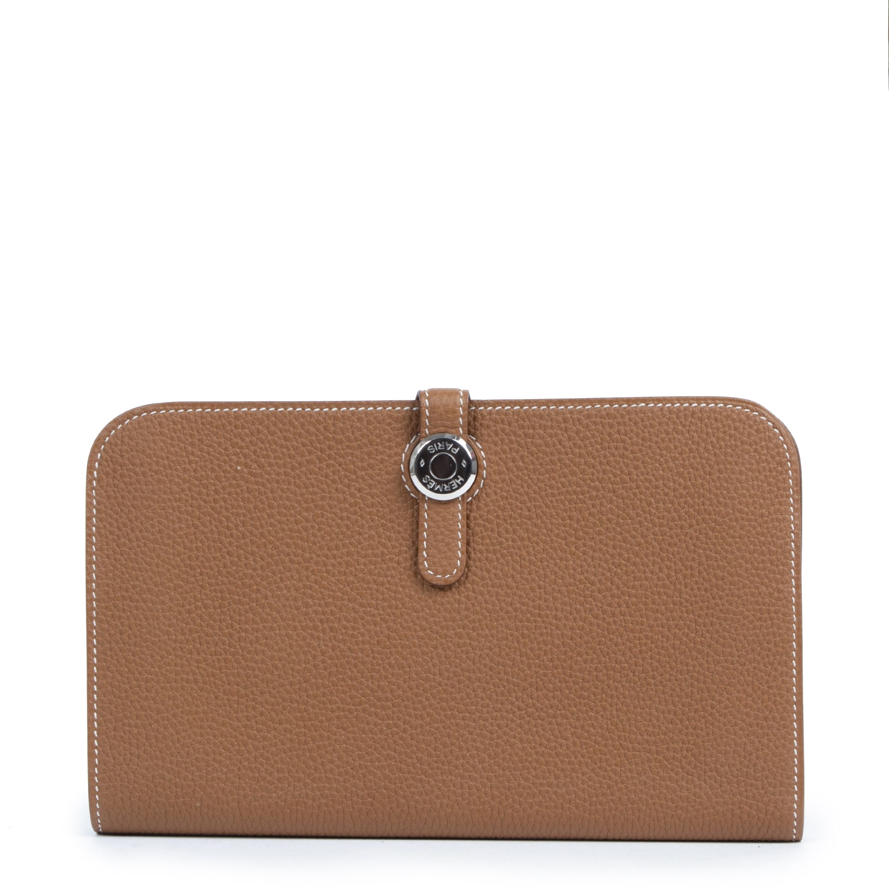 Authentieke Tweedehands Hermès Dogon Duo Gold Togo Wallet juiste prijs veilig online shoppen luxe merken webshop winkelen Antwerpen België mode fashion